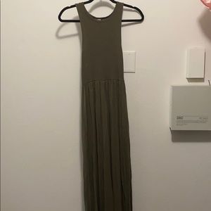 Short sleeve maxi long dress